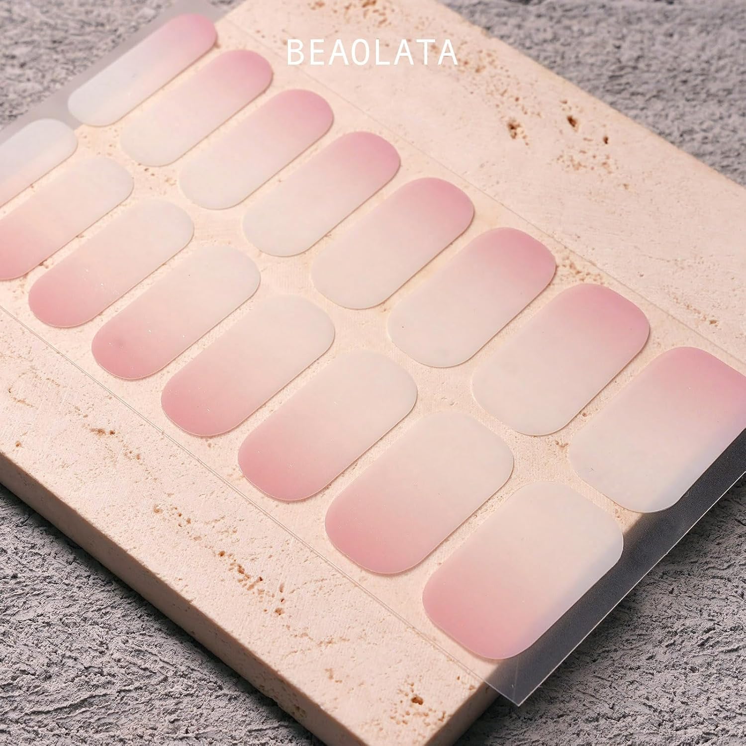 Nail Polish Strips, 32PCS Salon Quality Wraps, Long Lasting Gel Nail Stickers for Women Easy Apply& Remove (White Ray Drift)-BrightBean Baby