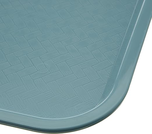 Carlisle FoodService Products Cafe Plastic Fast Food Tray, 12" x 16", Slate (Pack of 2)