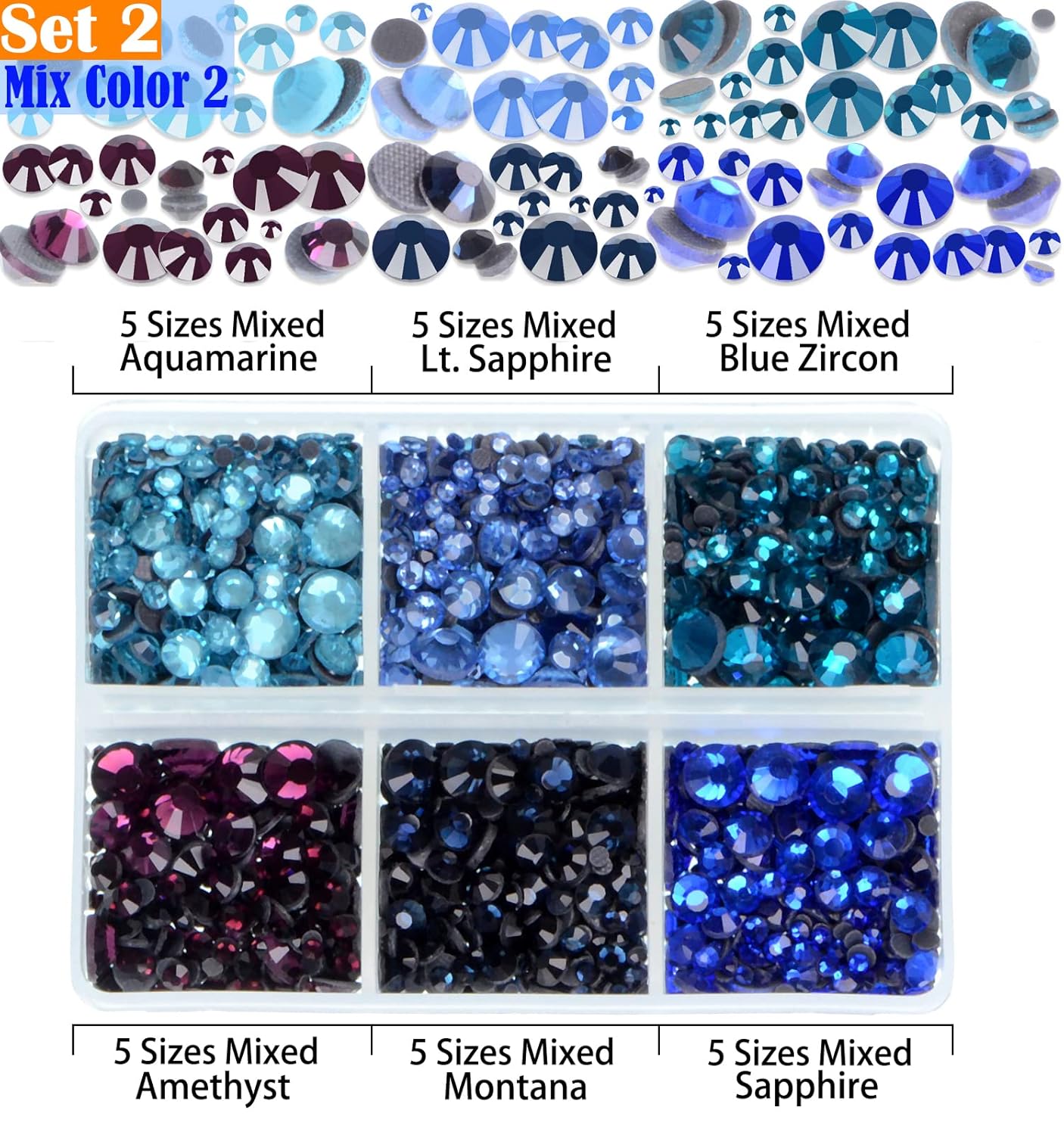 LPBeads 10000pcs Hotfix Rhinestones Flatback Glass Crystal Clear Black and 12 Mixed Color Rhinestone with Tweezers and Picking Pen for Crafts Clothes Nail Art-BrightBean Baby