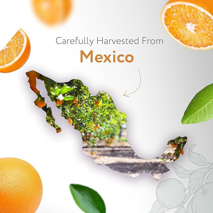 HBNO Organic Orange Essential Oil - Huge 4 oz (120ml) Value Size - USDA Certified Organic Orange Essential Oil, Cold Pressed for Aromatherapy, Soap Making, DIY, Diffuser-BrightBean Baby