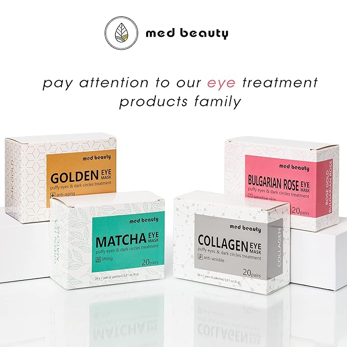 24K Gold Under Eye Patches Eye Masks For Dark Circles And Puffiness with anti-aging effect 20 pairs 40 pcs [medbeauty]-BrightBean Baby