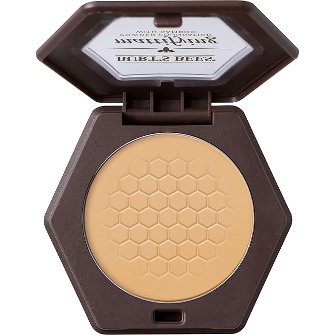 Burt’s Bees 100% Natural Origin Mattifying Powder Foundation, Bamboo, 0.3 Ounce, Packaging May Vary-BrightBean Baby