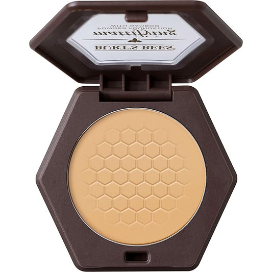 Burt’s Bees 100% Natural Origin Mattifying Powder Foundation, Bamboo, 0.3 Ounce, Packaging May Vary-BrightBean Baby