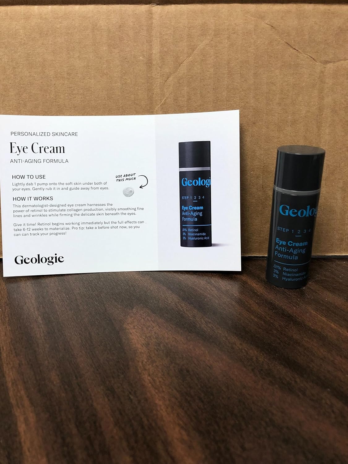 Geologie Anti-Aging Eye Cream | Helps Visible Signs of Aging | Reduce Fine Lines & Wrinkles | Retinol, Caffeine, Peptides, Niacinamide & Hyaluronic Acid | Effective Formula For Men & Women-BrightBean Baby