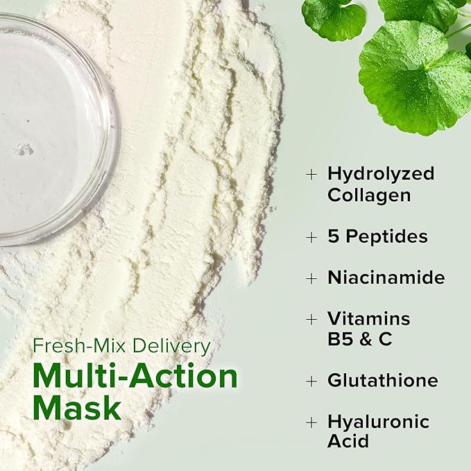 Ebanel Collagen Peptides Wash-Off Face Mask Set, 8 Pack Instant Skin Tightening and Lifting Masks, Brightening Face Mask with Niacinamide, Glutathione, Hyaluronic Acid, Vitamin C, Cica, B5, Albumen-BrightBean Baby