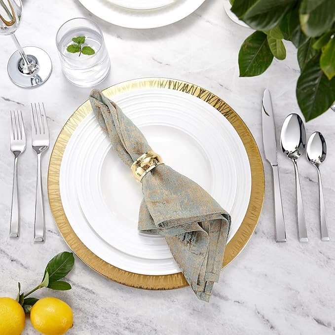 KEAWELL Premium Imperial 4-Piece 7.6 inch Spoon Set – Heavy Duty 18/10 Stainless Steel Flatware with Smooth Rounded Edges, Dishwasher Safe for Sophisticated Dining (4, Dinner Spoons)