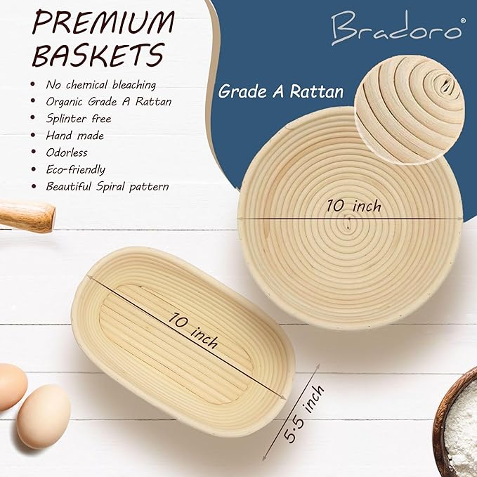 Sourdough Starter Kit, Sourdough Bread Baking Supplies, Sour Dough Starter Kits, Sour Dough Tools, Bread Making Tools, Starter Kits for Beginners, Banneton Proofing Basket, Gift for Mom Baker