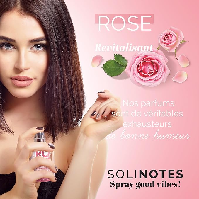 Solinotes Rose Perfume for Women, 1.7 Fl Oz/ 50 ML Eau De Parfum, Delicate Floral and Soothing Scent with Premium Ingredients - Clean Perfume, Cruelty Free, Vegan, Made in France-BrightBean Baby