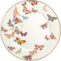 MACKENZIE-CHILDS Enamel Serving Platter, Decorative Serving Platter for Food, 16 Inches, Butterfly Garden
