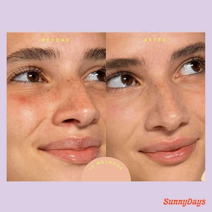 Tower 28 Beauty SunnyDays SPF 30 Tinted Mineral Sunscreen - For Sensitive Skin - 2-in-1 Facial Broad Spectrum UVA/UVB Protection + Foundation - Shade 15 MELROSE, 1 Fl Oz-BrightBean Baby