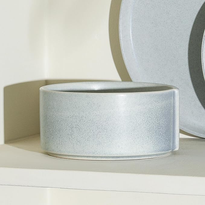 Stone Lain Bao 4-Piece Bowl Set Stoneware, Blue-Grey