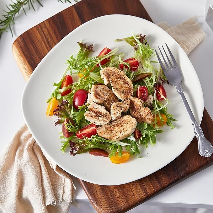 Stone Lain Delilah Dinner Plate 6-Piece Dish Set, Porcelain, Cream