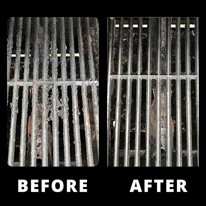 Grill Rescue BBQ Replaceable Cleaning Head, Bristle Free - Durable and Unique Scraper Tools for Cast Iron or Stainless-Steel Grates, Barbecue Cleaner