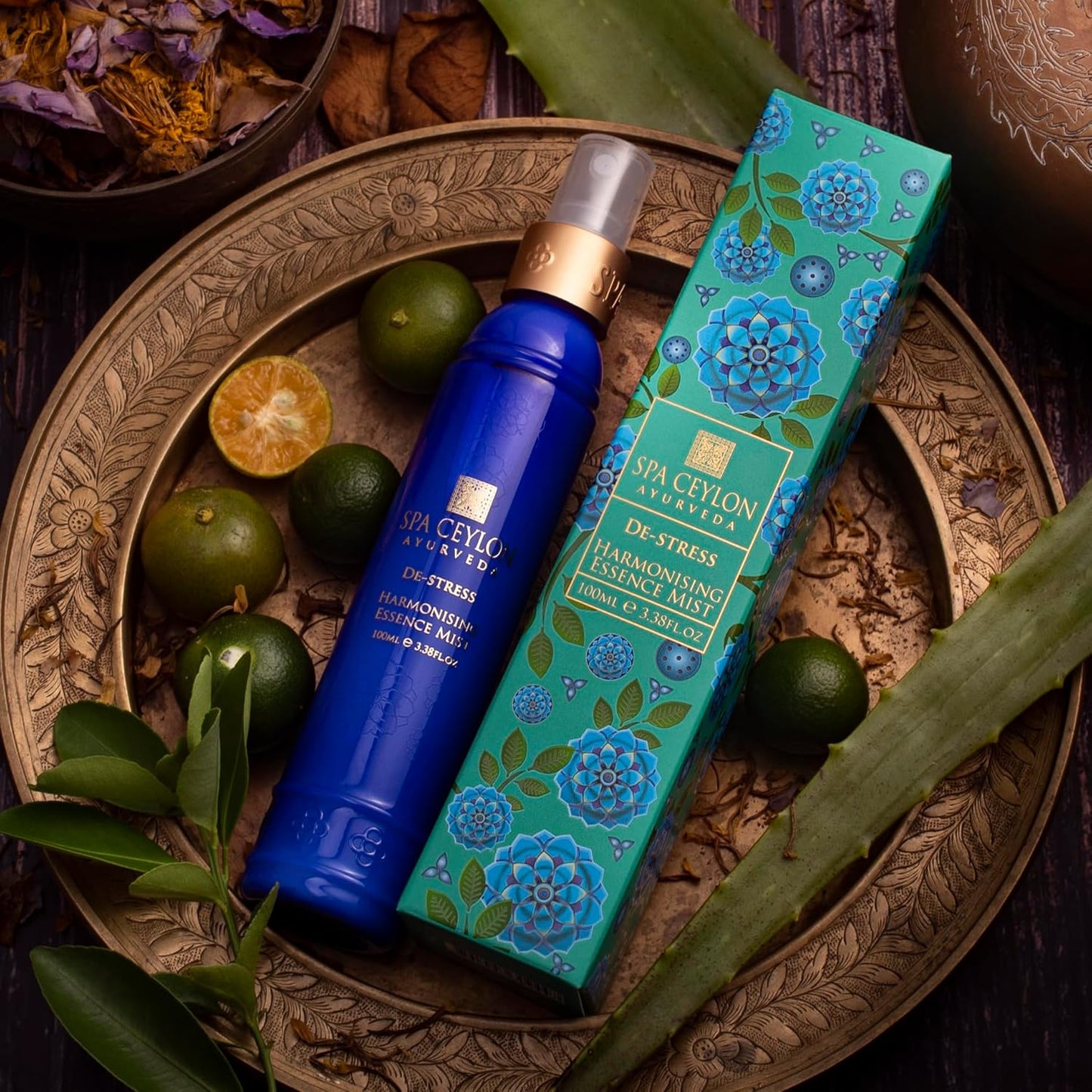 SPA CEYLON De-Stress - Harmonising Essence Mist | Non-Oily Natural Mist | Reduces Stress | Luxuriously Fragrant | Suitable for all skin types (100 ml, Frankincense)-BrightBean Baby