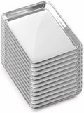 GRIDMANN 9" x 13" Commercial Grade Aluminum Cookie Sheet Baking Tray Jelly Roll Pan Quarter Sheet - 12 Pans