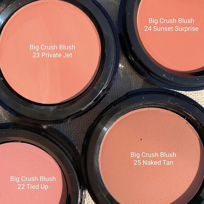 Big Crush Blush – Hypoallergenic smooth powder blush for cheeks. Ultra fine color pigmentation and silky smooth texture - lightweight - blendable - lasts all day-BrightBean Baby