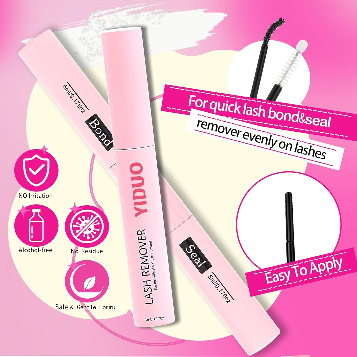 575Pcs Bulk Pack Lashes Clusters Kit with Glue and Removers, D Curl Volume 150D+200D+Spiky Lashes Clusters, 12-21mm Manga Extension Eyelashes DIY Individual False Eyelash Wholesale Pack-BrightBean Baby