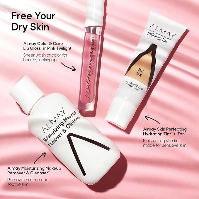 Almay Hydrating Liquid Foundation Tint, Lightweight with Light Coverage, Naturally Dewy Finish, Hypoallergenic, Dermatologist TestedFragrance Free, 110 Buff, 0.94 fl oz.-BrightBean Baby