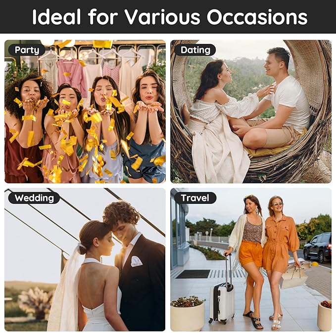 Segbeauty Portable Mini Perfume Atomizer Bottle, 5pcs Empty Refillable Cologne Spray Bottles, 10ML Small Travel Glass Perfume Bottle Fine Mist Sprayer Scent Pump Case for Cologne Fragrance-BrightBean Baby