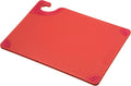 San Jamar Saf-T-Grip Plastic Cutting Board with Safety Hook, 9" x 12" x 0.375", Red - (Pack of 6)