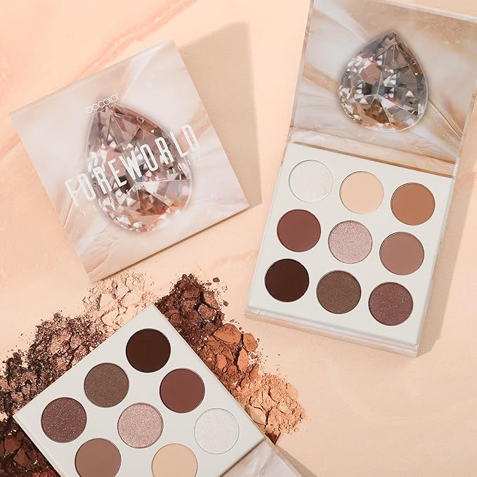 docolor Neutral Eyeshadow Palette 9 Colors Nude Brown Eyeshadow Palette Eye Shadow Palette Makeup Palettes with Velvety and Silky Finishes Highly Pigmented Mattes Shimmers Glitter Eye Makeup Palettes-BrightBean Baby