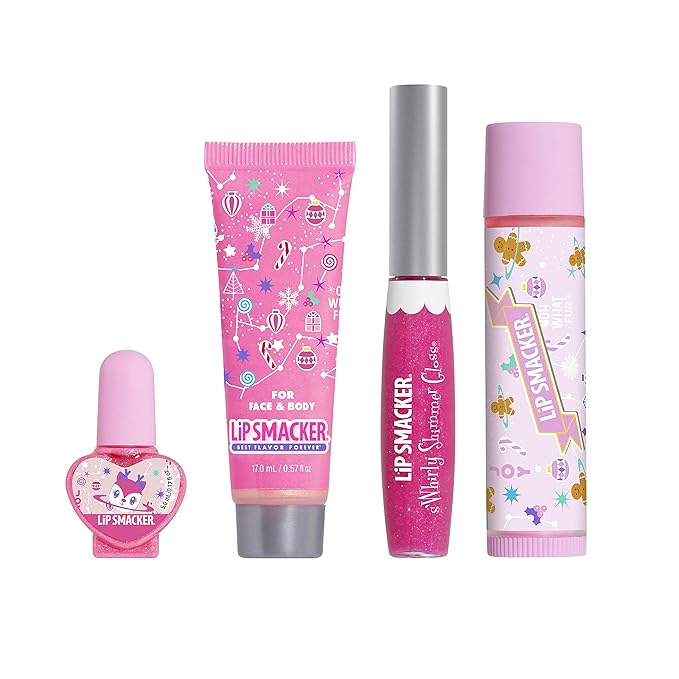 Lip Smacker Holiday Christmas Original & Best Glam Makeup Bag Makeup Set For Girls-BrightBean Baby