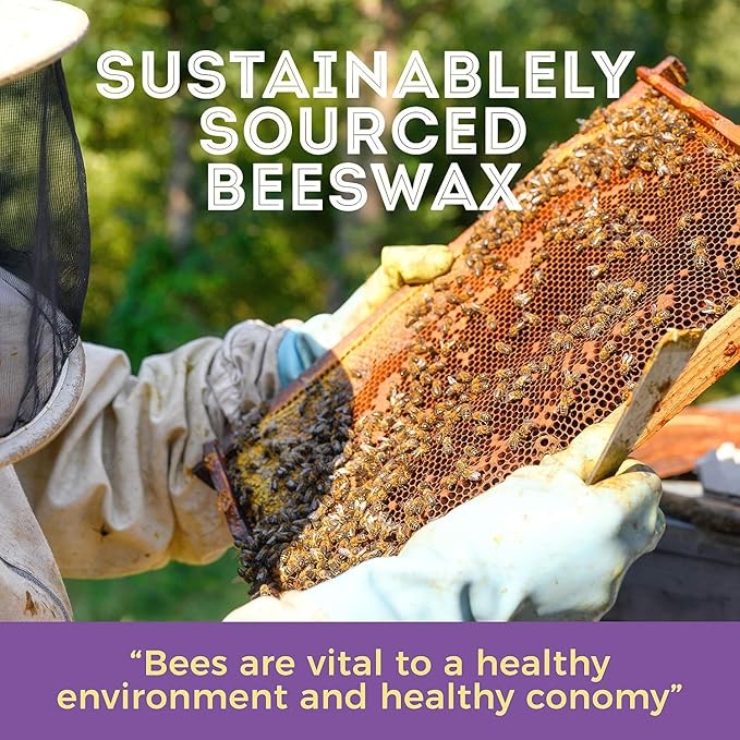 Trifecta Living Co.'s Beeswax Pellets 25LB - 100% Pure Bees Wax Perfect for DIY Candles, Skincare, and More! Discover The Creative Possibilities with Our Versatile (Pure White, 25 LB)-BrightBean Baby