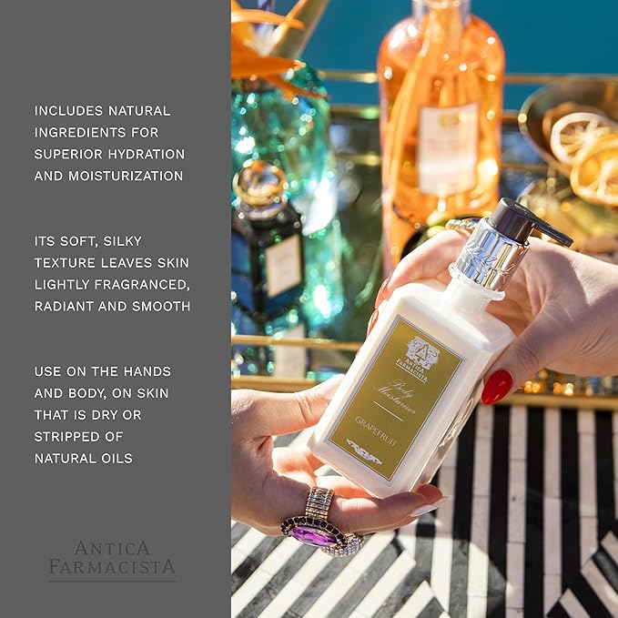 Antica Farmacista Body Moisturizer - Moisturizing Scented Lotion - Premium Body Moisturizer - Luxury Gift for Women & Men - Hand & Skin Hydration - Grapefruit, 10 Fl Oz-BrightBean Baby