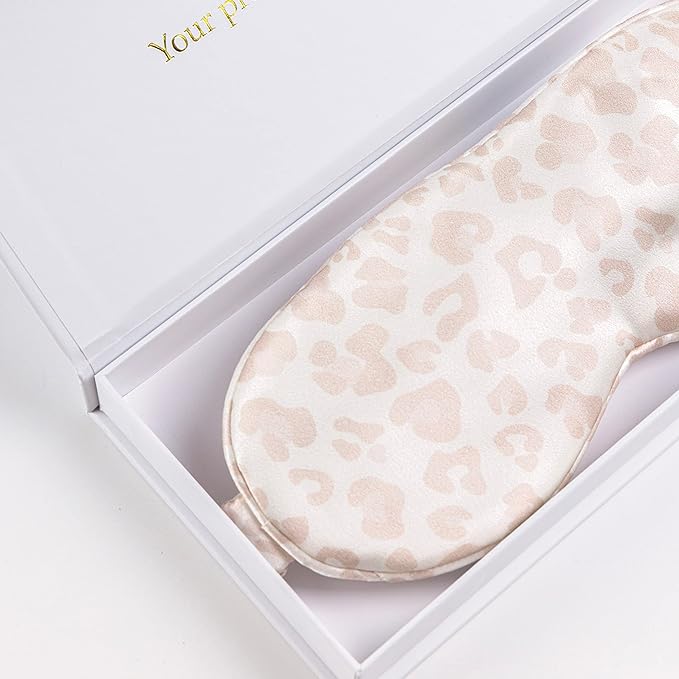 Silk Sleep Mask Light Blocking Luxury 100% Mulberry 22mm Silk Eye Mask Eye Cover Blindfold Ultra Soft Light & Comfy Anti Aging Skin Care with Travel Bag Gift Package-BrightBean Baby