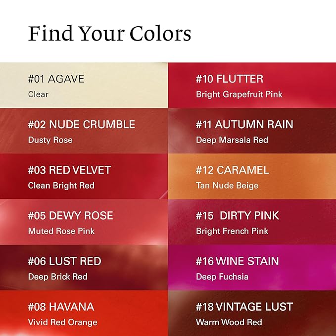 Melixir Vegan Lip Butter #10 Flutter (+11 more colors), Deep Nourishing Tinted Lip Balm for Dry Lips, Bee-Free, Petrolatum-Free, Plant-Based, Hydrating for Cracked and Chapped Lips, Travel Essentials-BrightBean Baby