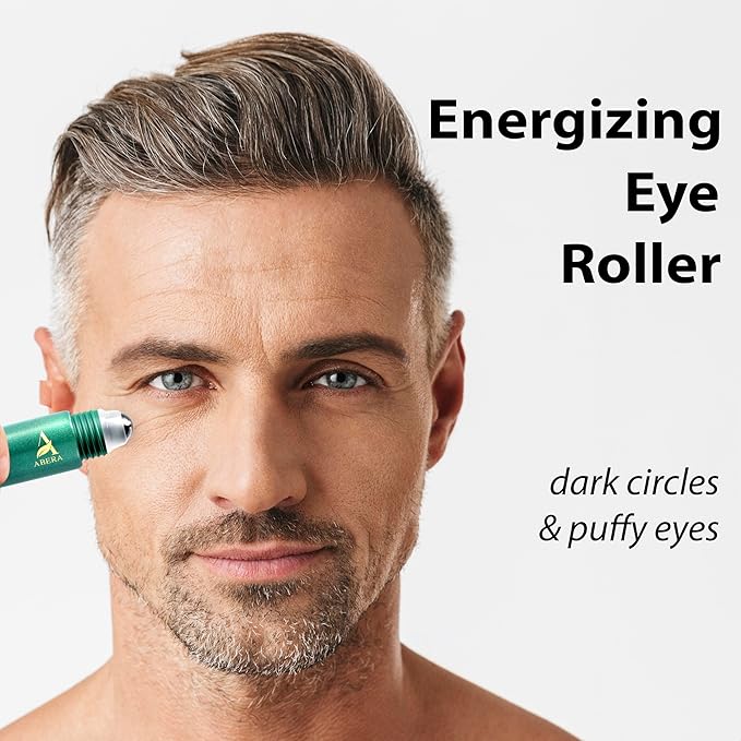 Abera Eye Roller Serum with Mint Essence, Vitamin C and Peptides - Energizing Serum for Dark Circles and Puffiness, Fine Lines Serum, 0.34 fl oz-BrightBean Baby