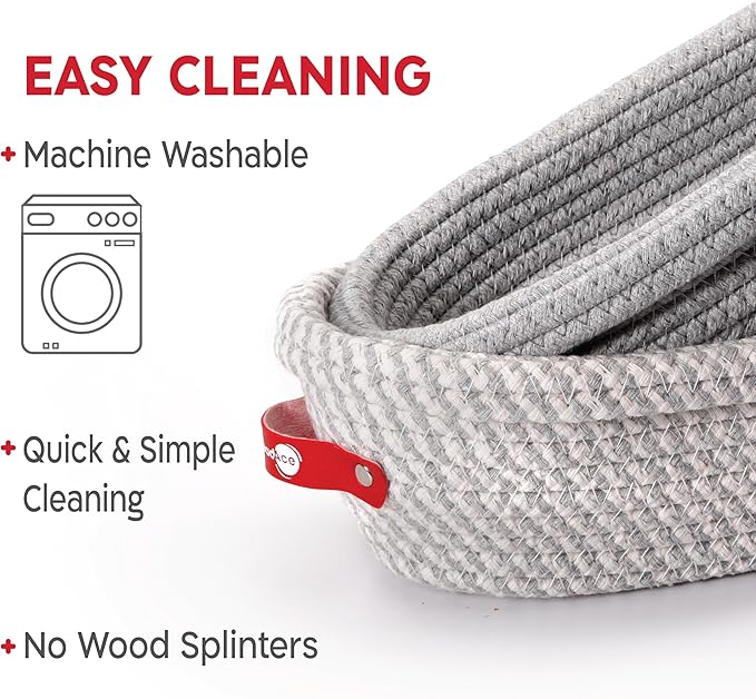 KneadAce Cotton Rope Banneton Bread Proofing Basket Set, 2 x Oval Bread Basket with Liners & Covers for Artisan Bread Baking, Sourdough Bread Baking Supplies