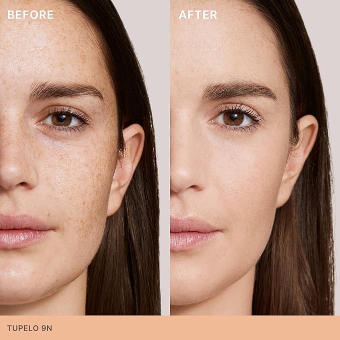 ILIA - Skin Rewind Complexion Stick - Foundation + Concealer + Skincare | Non-Toxic, Vegan, Cruelty-Free, Clean Makeup (9N - Tupelo, 0.35 oz | 10 g)-BrightBean Baby