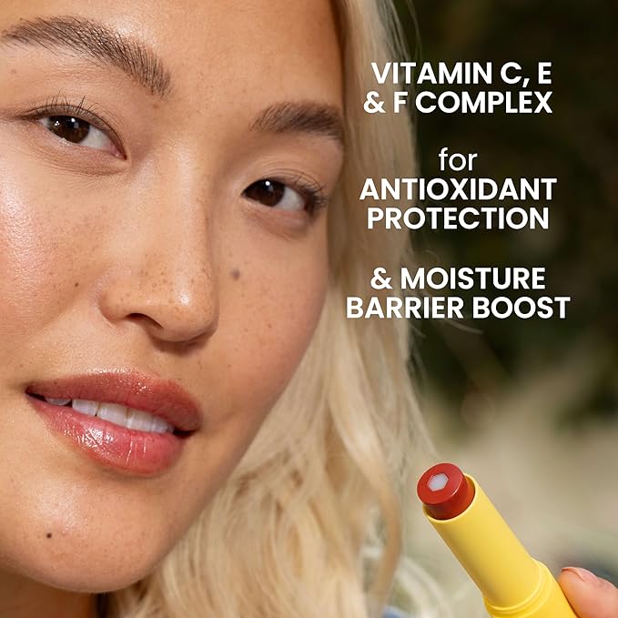 Burt’s Bees Back To School Dorm Essentials, Tinted Boosted Balm, Rose Knows, Hydrating Tinted Lip Balm with Vitamin C, E, and F Core, 24 Hour Lip Moisturizer, 100% Natural Origin, 1 Count, 0.16oz-BrightBean Baby
