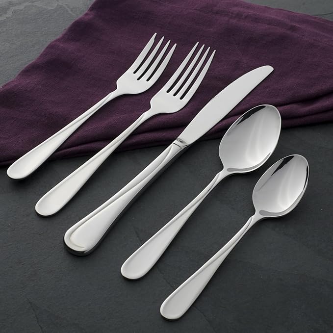 Oneida Flight Everyday Flatware Salad Forks, Set of 4