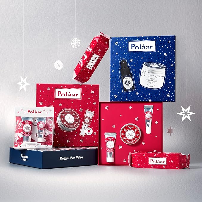 Polåar - The Genuine Lapland Cream with 3 Arctic Berries Gift Set - Hand Cream + Face Cream + Lip Balm - 3 Natural Moisturizing Skin Care - Vegan, Cruelty Free, Made in France-BrightBean Baby