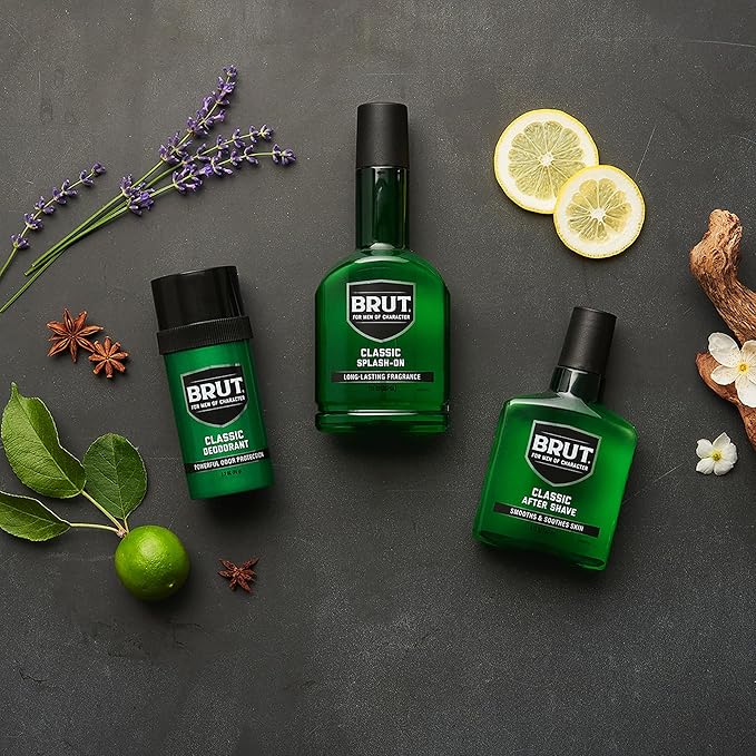 Brut Splash-On Original Fragrance - Bold, Masculine Cologne for Men - Long Lasting Mens Fragrance With Spicy Woods, Floral, and Citrus Notes - 7 oz-BrightBean Baby