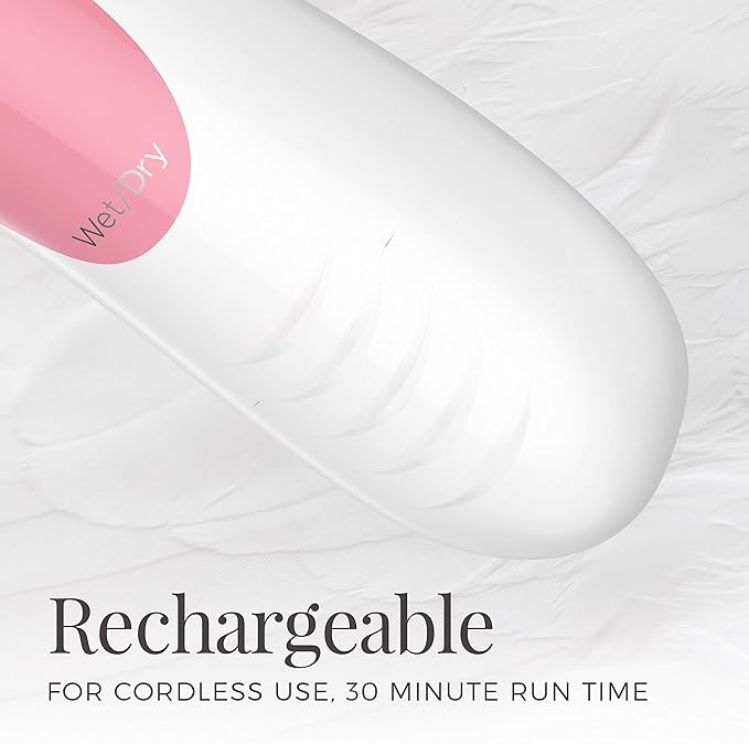 Remington WDF4821US Smooth & Silky Electric Shaver for Women, 3-Blade Cordless Foil Shaver and Bikini Trimmer for Wet or Dry Use, Pink-BrightBean Baby