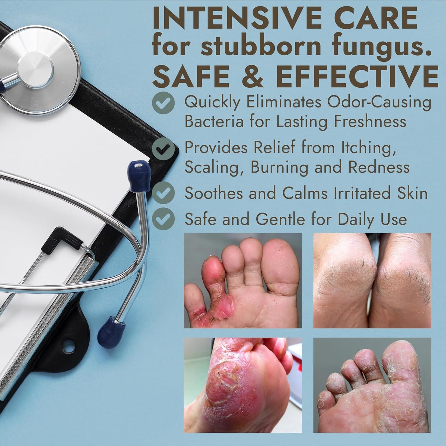 Foot Cream with Tea Tree Oil | Antifungal Cream to Soothes Cracked Heels, Dry Skin & Itchy Feet | Helps with Athlete’s Foot, Nail Fungus & Jock Itch | Relieves Itching & Burning | 4.05 fl oz-BrightBean Baby