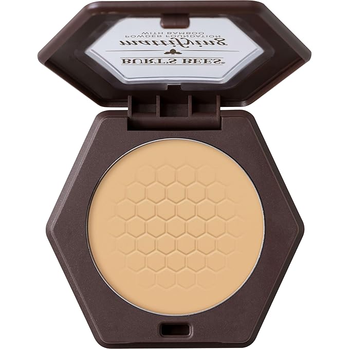 Burt’s Bees 100% Natural Origin Mattifying Powder Foundation, Vanilla, 0.3 Ounce, Packaging May Vary-BrightBean Baby