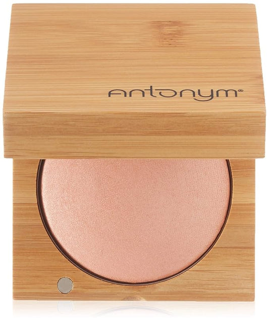 Antonym Cosmetics Baked Blush for Cheeks Face Powder Makeup Wrinkle Defying Minimize Fine Lines Pores Mattifying Highlighting Tan Contour (Crush)-BrightBean Baby