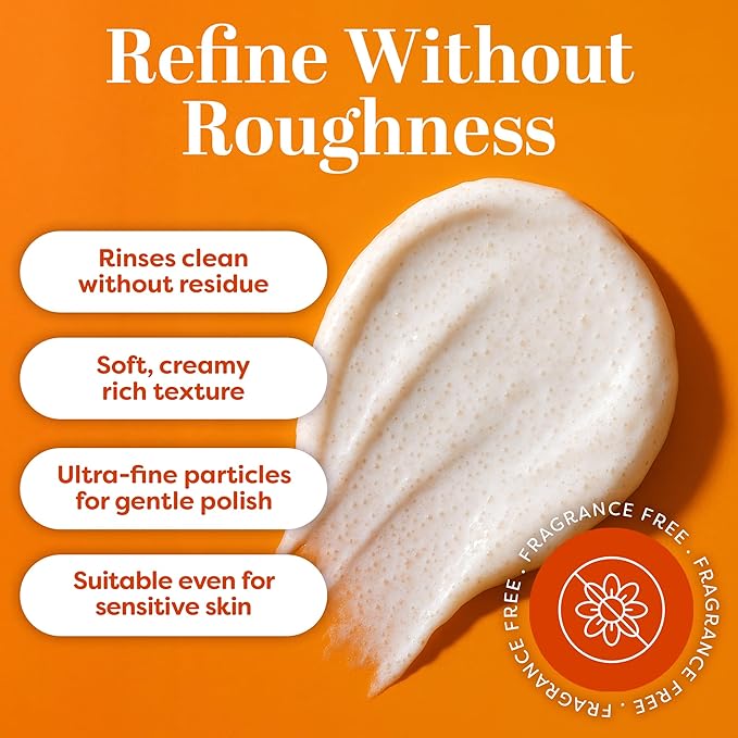 TruSkin Vitamin C Gentle Face Scrub - Brightening Daily Face Exfoliator for All Skin Types - Softens & Smooths Skin with Vitamin C, Yuzu Lemon, and Exfoliating Bora Bora White Sand - 4 Fl. Oz-BrightBean Baby