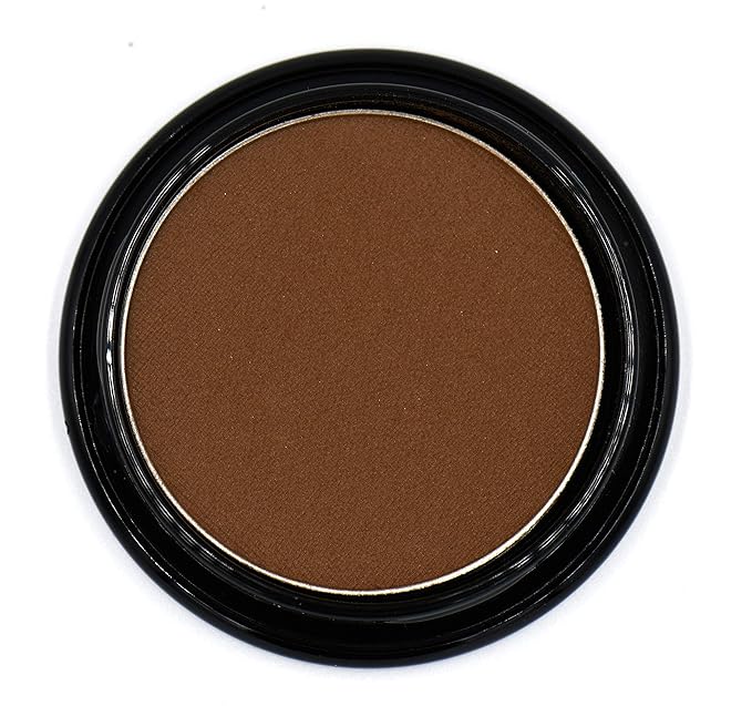 Chocolate Brown Chestnut Cocoa Matte Opaque Pressed Powder Single Vegan Eyeshadow; Talc, Paraben & Cruelty Free-BrightBean Baby