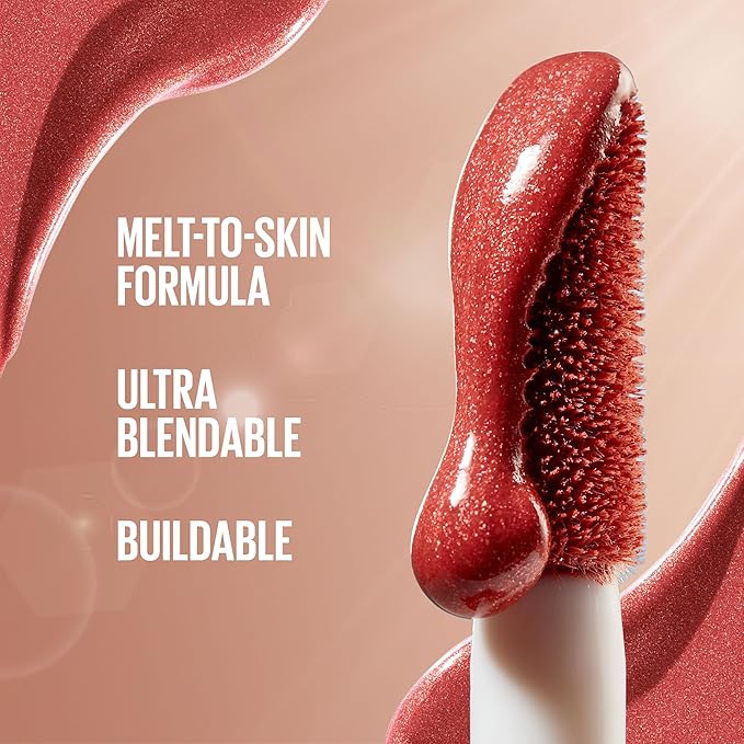 Maybelline Sunkisser Multi-Use Liquid Blush and Bronzer, Blendable, Longwear, Glowy Make Up, Electric Blush, 1 Count-BrightBean Baby