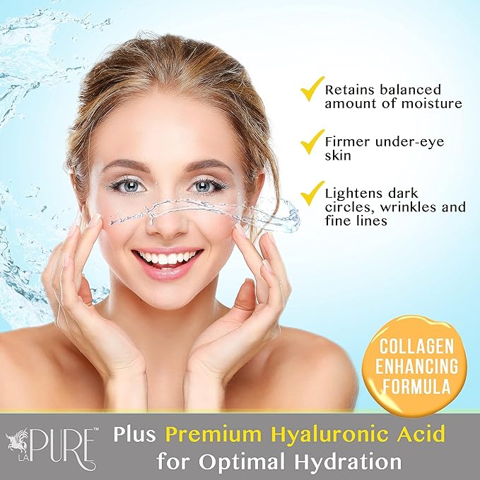 24K Gold Eye Treatment Masks - Under Eye Patches, Under Eye Bags Treatment, Eye Mask for Puffy Eyes, Anti-Wrinkle, Dark Circles, Gel Pads 15 Pairs-BrightBean Baby