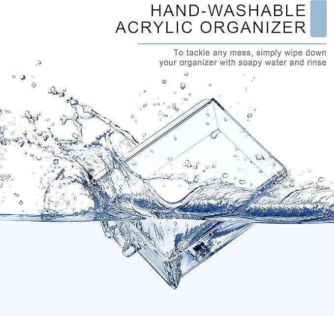 Sorbus Acrylic Makeup Organizer - Organization and Storage Case for Cosmetics Make Up & Jewelry - Big Clear Makeup Organizer for Vanity, Bathroom, College Dorm, Closet, Desk (4 Large, 2 Small Drawers)-BrightBean Baby