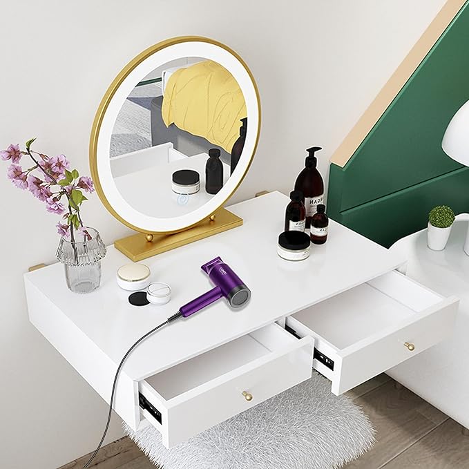 Hair Dryer with Diffuser, CONFU Ionic Blow Dryer 1600W, Portable Lightweight Fast Drying Negative Ion Hairdryer, 3 Heat Settings with Diffuser and Concentrator Nozzle for Home & Travel-BrightBean Baby