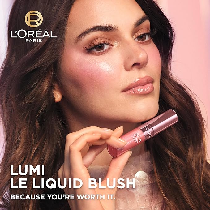 L'Oreal Paris True Match Lumi Le Liquid Blush, Intense Lightweight Blush Formula With Liquid Pigments, Dewy Worth It, 0.33 Fl Oz-BrightBean Baby