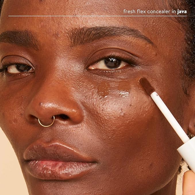 Honest Beauty Fresh Flex Concealer with Niacinamide + Vitamin E + Hyaluronic Acid | Vegan + Cruelty free | Java, 0.17 fl oz-BrightBean Baby