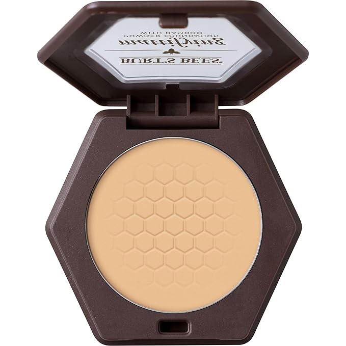 Burt’s Bees 100% Natural Mattifying Powder Foundation, Bare - 0.3 Ounce-BrightBean Baby